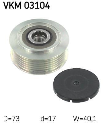 Polia do alternador SKF ref. VKM 03104